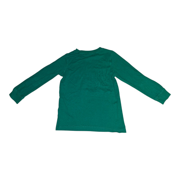 Carter's Kid "Bring on the Presents" Long Sleeve Shirt Green 7 - Picture 2 of 3